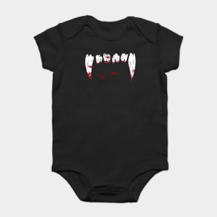 Bite Me! Bloody Vampire Fangs Baby Bodysuit